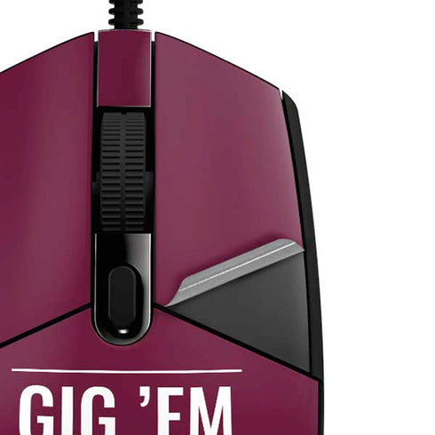 Texas A&M University Gig Em Aggies G203 Prodigy RGB Wired Gaming Mouse Skin